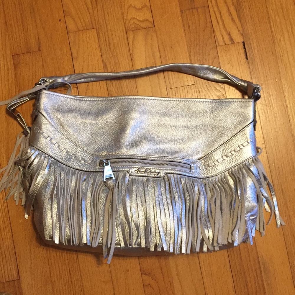 Aimee Kestenberg Silver Purse w/ Fringe